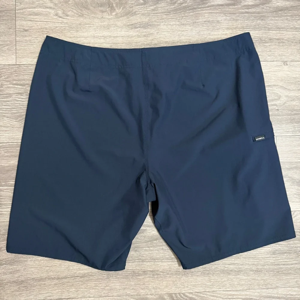 O'Neill Hyperfreak Mens Navy Blue Board Shorts Size 40 Stretch‎ Swim Trunks